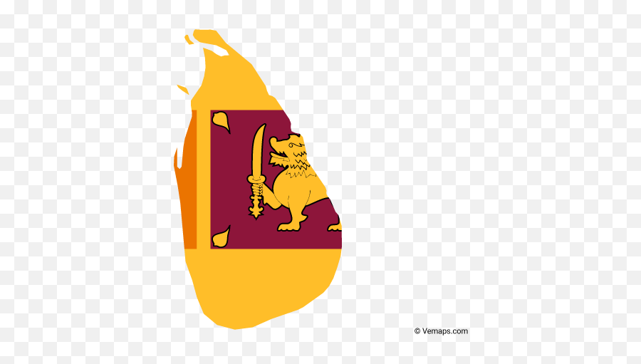 Flag Map Of Sri Lanka - Sri Lanka Flag Image Hd Emoji,Sri Lanka Flag Emoji