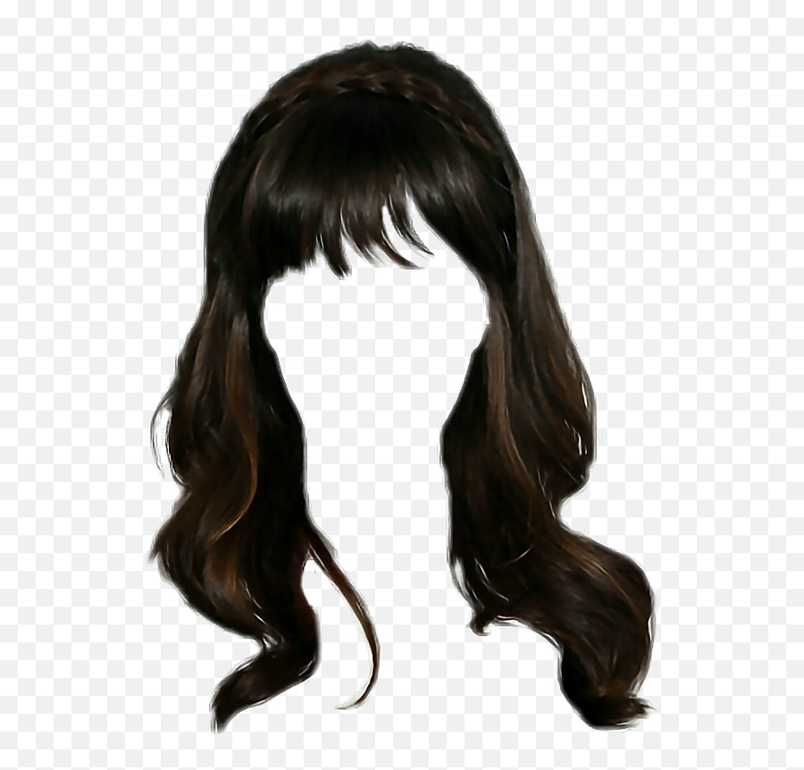 Wig Paruccha Wigs Wigstickers - Girl Hair Sticker For Picsart Emoji,Wig Emoji