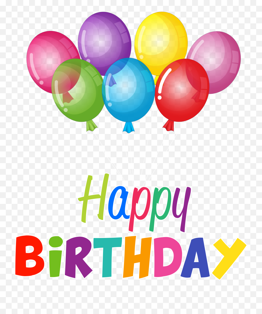 Happy Birthday Balloons Clip Art Png Emoji,Emoji Party Balloons