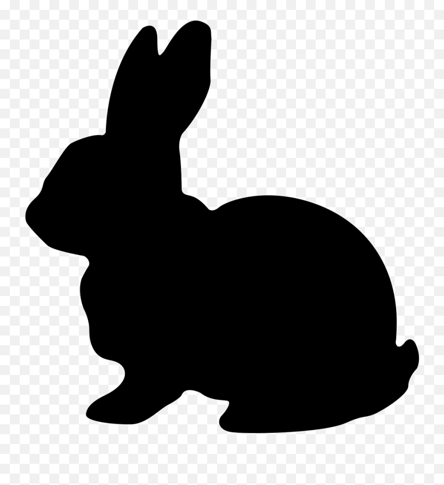 Hare Easter Bunny Rabbit Clip Art - Rabbit Bunny Silhouette Svg Emoji,Bunny Emoji Transparent