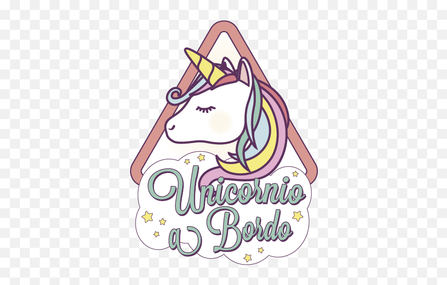 Unicorn Baby In Car Decal - Unicorn Youtube Channel Art Emoji,Unicorn Emoticons