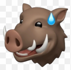 Wild Boar Memoji Stickers For Whatsapp - Animal Figure,Boar Emoji