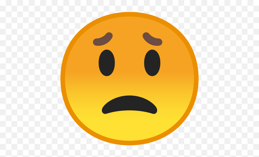 Creepy Emoji Face - Worried Emoji,Upside Down Smiley Emoji