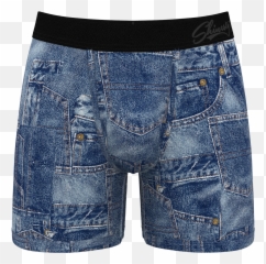 The Denim Dong Duvet Denim Ball Hammock Pouch Underwear - Denim Boxers Emoji,Thong Emoji