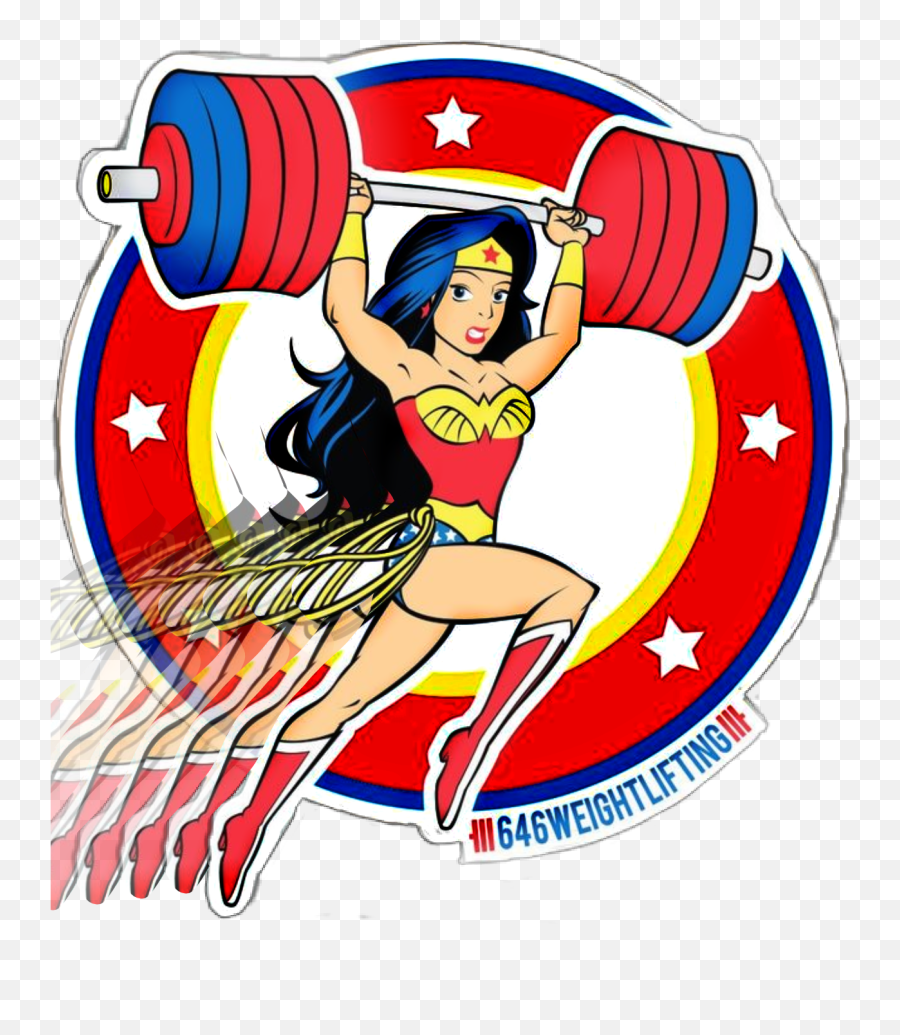 Wonderwoman Superhero Weights Strong Diana Costumes Las - Wonder Woman Weightlifting Emoji,Weightlifting Emoji