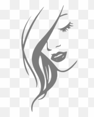 Girl Woman Face Free Svg File - Hair Design Emoji