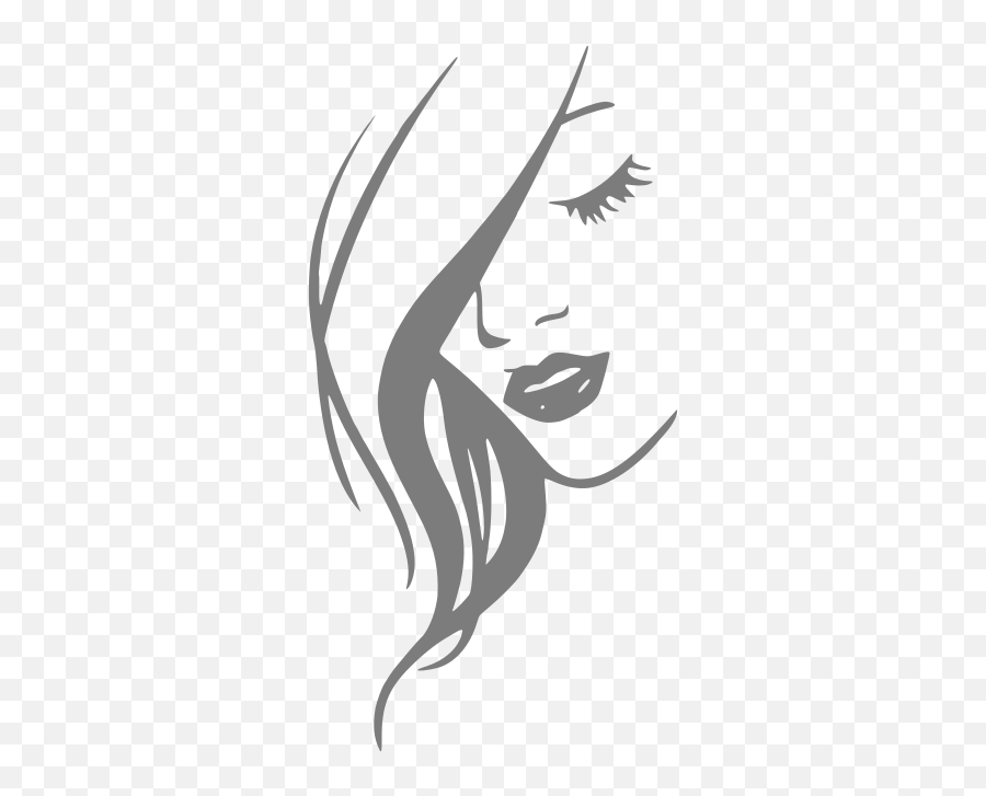 Girl Woman Face Free Svg File - Hair Design Emoji,Man Boat Tiger Emoji