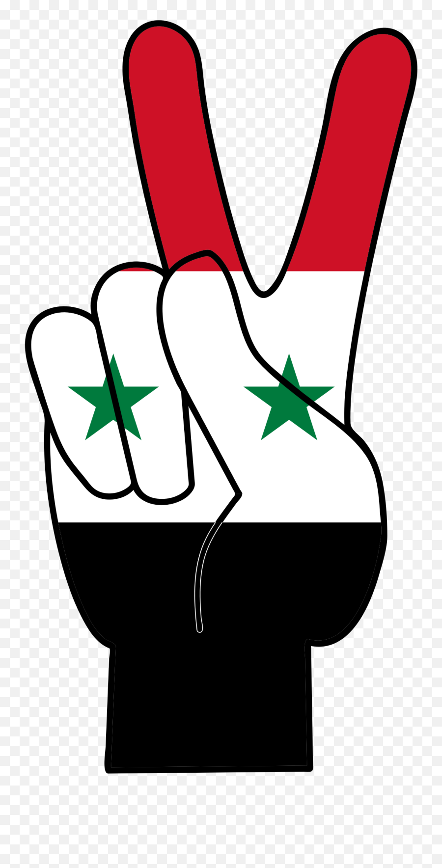 Clipart - Syrian Civil War Symbol Emoji,Syrian Flag Emoji