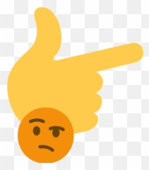 Thinking - Transparent Png Thinking Emoji Hand,Russia Emoji