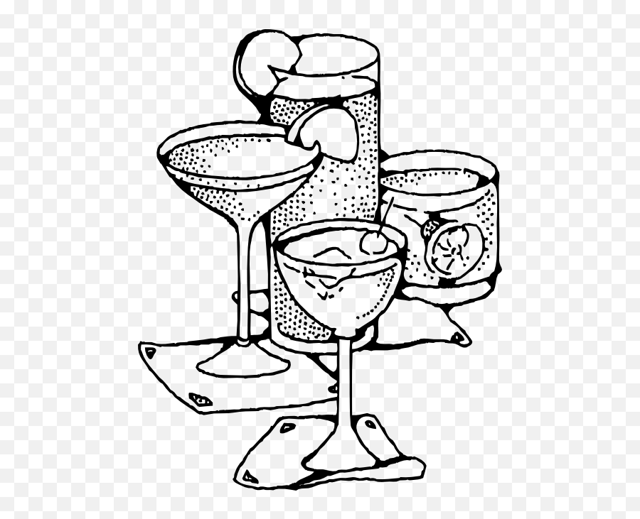 Bar Drinks Clipart I2clipart - Royalty Free Public Domain Transparent Cocktail Clipart Black And White Emoji,Cocktail Emoticons