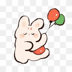 Happy Cute Rabbit Png Image Emoji