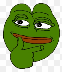 Thinking Emoji Pepe - The Frog