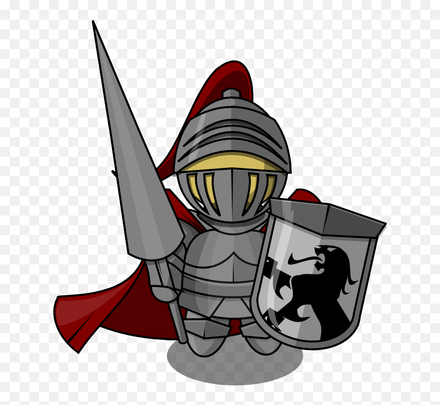 Knight Free To Use Clip Art 2 - Medieval Knight Cartoon Png Emoji,Knight Emoji