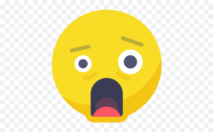 Surprised Face Icon At Getdrawings - Shocked Icon Png Emoji,Panic Emoji