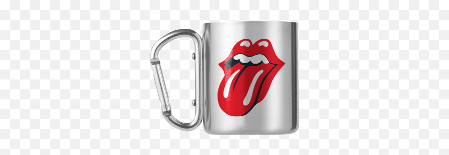 Rolling Stones Tongue Carabiner Mug - Rolling Stones Emoji,Rolling Stones Emoji