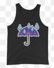 Download Hd Mens Emoji Tank Top - Umbrella,Emoji Tank Tops