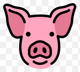 Openmoji - Domestic Pig Emoji,Pig Emoji