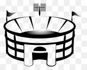 Football Arena Vector Drawing - Stadium Clipart Emoji