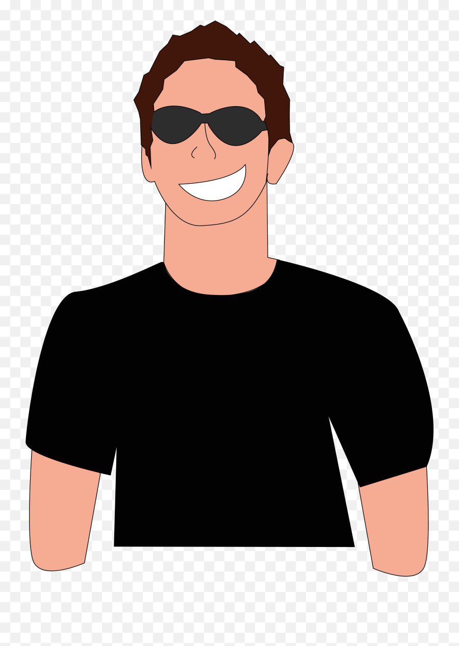 Sunglasses Clipart Man Clipart - Person With Sunglasses Clipart Emoji,Emoji Wearing Sunglasses