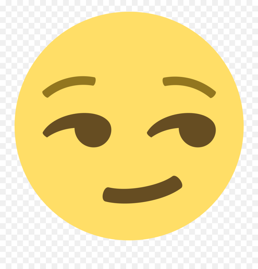 Smirk Emoji Png - Emoji Smirking Face,Weary Emoji