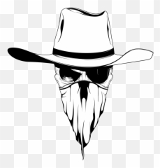 Cowboy Hat Drawing Bandana - Cowboy Png Download 900941 Cowboy Skull Drawing Emoji,Cowboy Hat Emoji