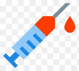 Syringe With A Drop Of Blood Icon - Graphic Design Emoji,Syringe Emoji