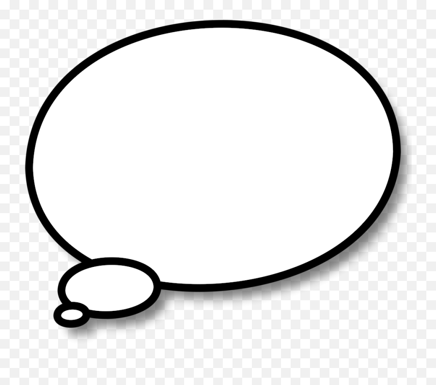 Oval Speech Bubble With Ovals Leading - Dialogue Png Emoji,Speech Bubble Emoji