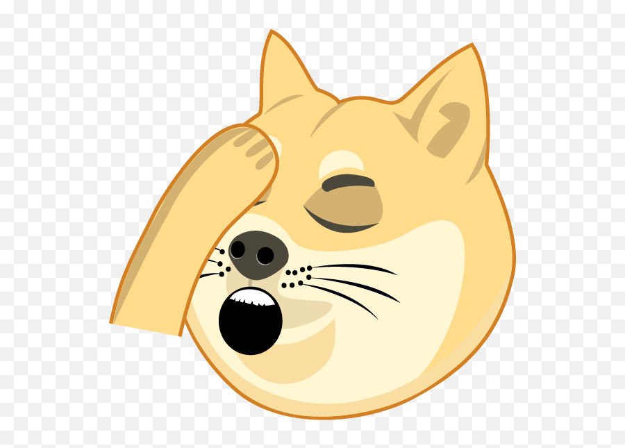 Raredoge - Cartoon Emoji,Ashamed Emoji