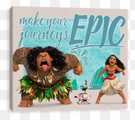 Disney Moana Canvas Wall Art EntertainArt - Poster Vaiana Emoji