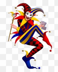 Download Funny Spades Clown Joker Vector Suit Playing - Card Emoji
