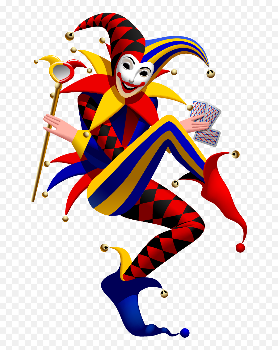 Download Funny Spades Clown Joker Vector Suit Playing - Joker Card Emoji,Spade Emoticon