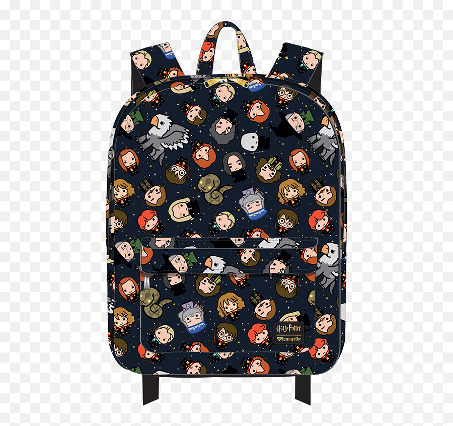 Harry Potter Chibi Print Backpack Apparel By Loungefly - Harry Potter Loungefly Chibi Backpack Emoji,Emoticon Backpack