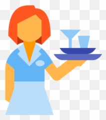 Waitress Icon - Illustration Emoji,Waitress Emoji