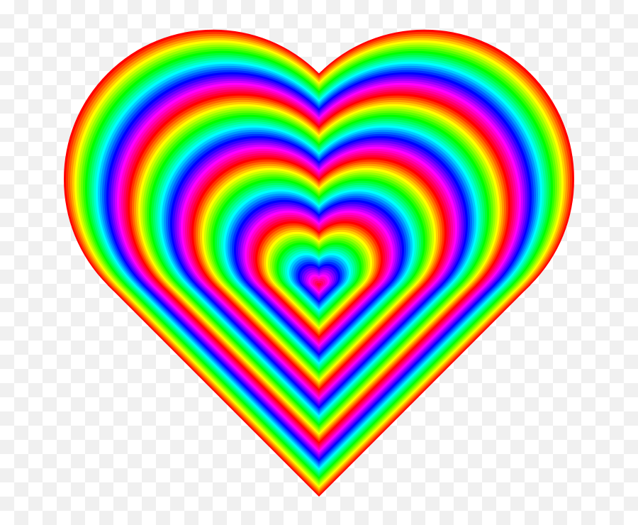 Heart Rainbow Picture - Rainbow Love Heart Emoji,Rainbow Heart Emoji