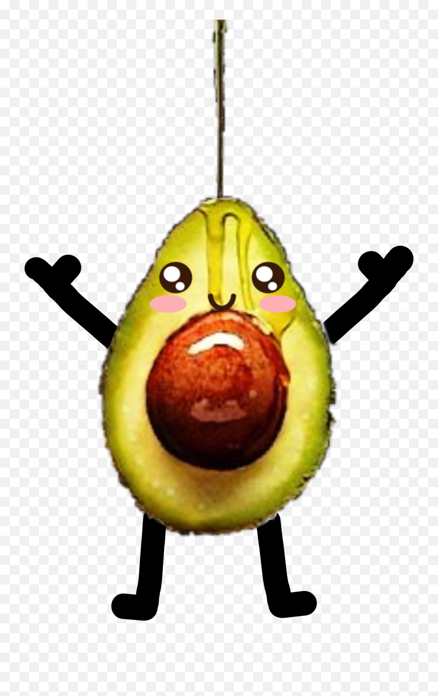 Cute Avocado Sticker By Joanna Daoud - Happy Emoji,Honeypot Emoji
