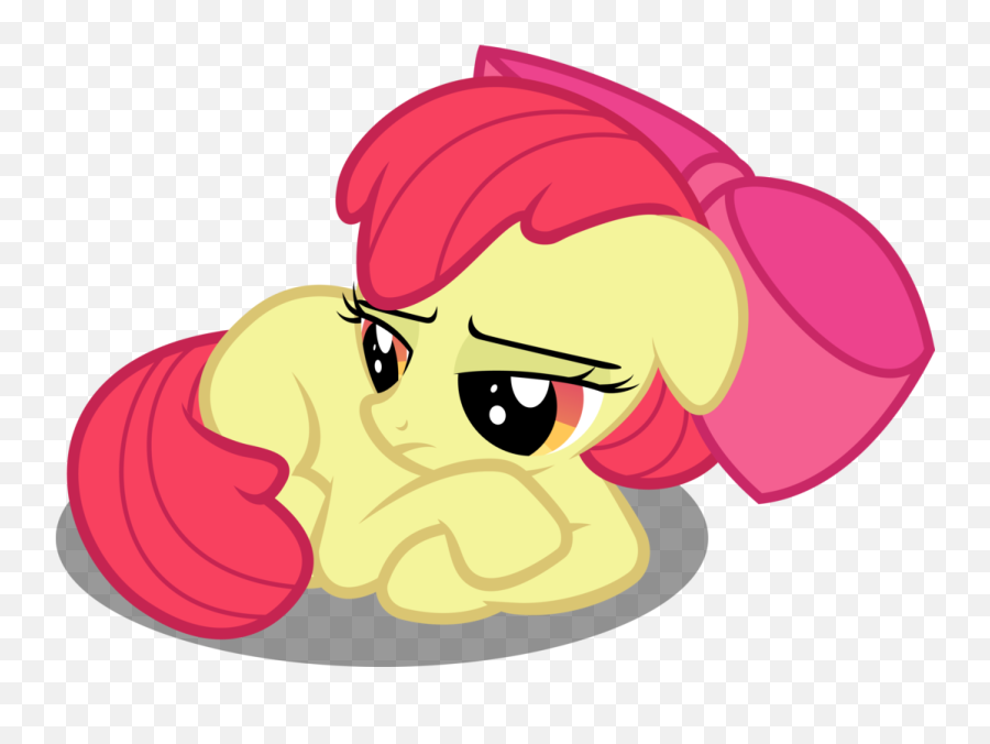 Sorry For Leaving And For Being A Ass - Mlp Apple Bloom Sad Sad My Little Pony Png Emoji,Emoji For Ass