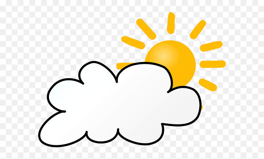 30 Gambar Kartun Matahari Png - Weather Forecast Symbol Free Weather Clip Art Emoji,Innuendo Emoji