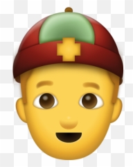 Man With Gua Pi Mao Emoji Download Iphone Emojis - Gua Pi Mao Emoji,Doctor Emoji