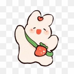 Happy Cute Rabbit Png Image Emoji