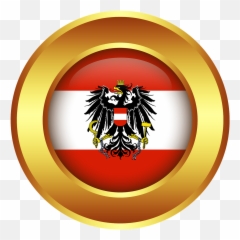 Austria Country Flag Nation Symbol - With Eagle Emoji