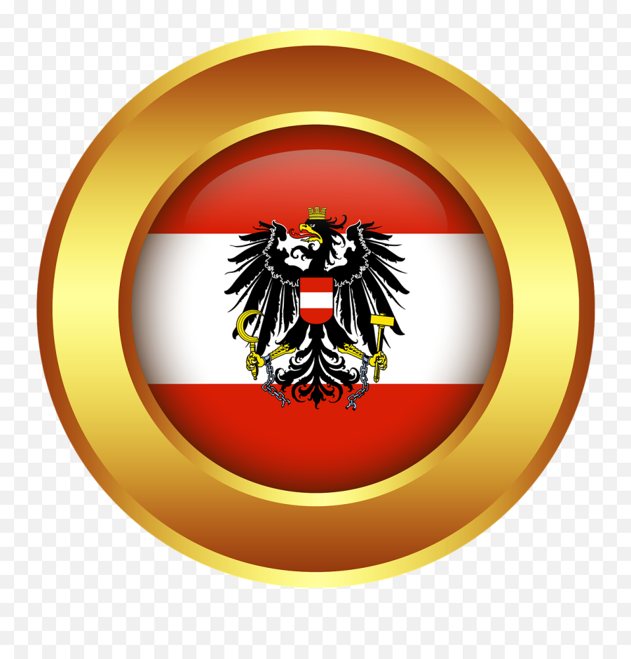 Austria Country Flag Nation Symbol - Austria Flag With Eagle Emoji ...