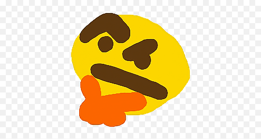 Think Emoji Thonk Memes Lol Emote Confused Pepe Hmm - Thinking Confused Emoji Meme,Thinking Emoji Meme