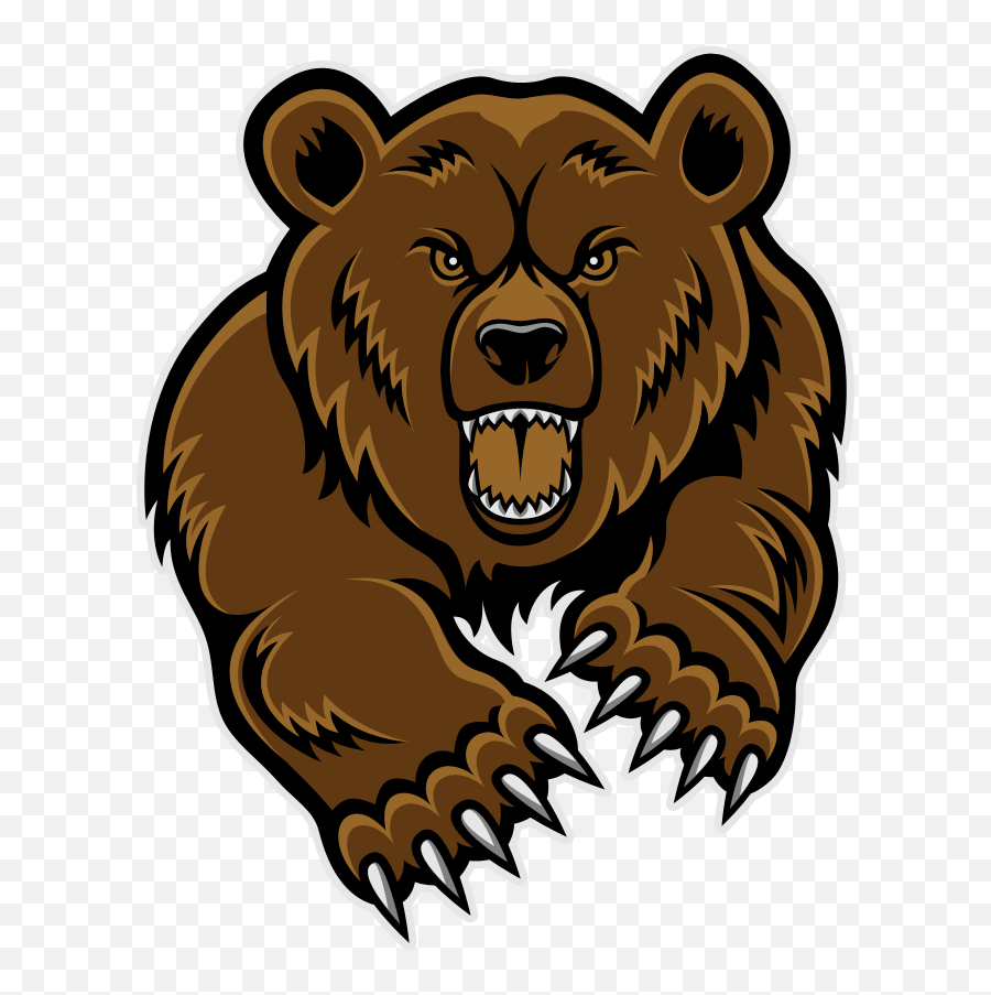 Face Clipart Brown Bear Face Brown - Grizzly Bear Clipart Emoji,Bear Face Emoji