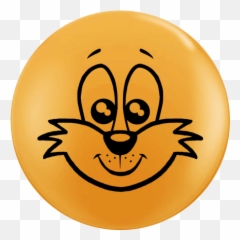 Qualatex 5 Inch Round Top - Circle Emoji,Fox Emoticon