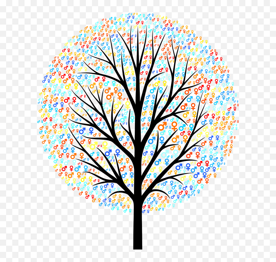 Download Free Png Gender Symbols Tree - Transparent Background Bare Tree Clipart Emoji,Gender Symbol Emoji
