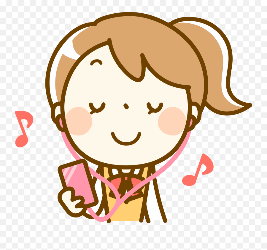 All Photo Png Clipart - Girl Listening To Music Clipart Emoji,Emoji Listening To Music