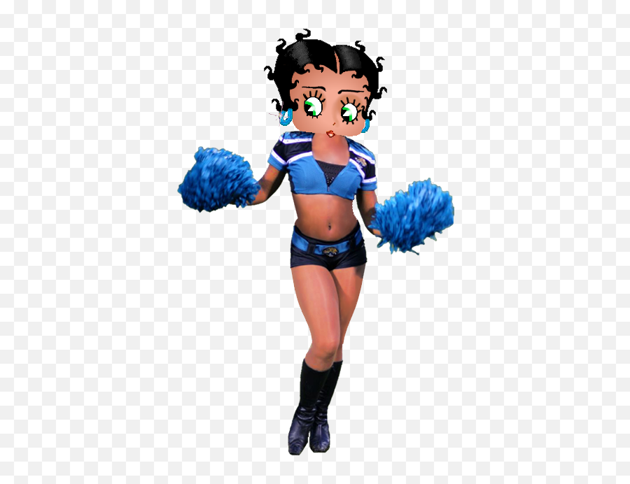 Betty Boop Jaguars Roar Cheerleader - Betty Boop Emoji,Cheerleader Emoji