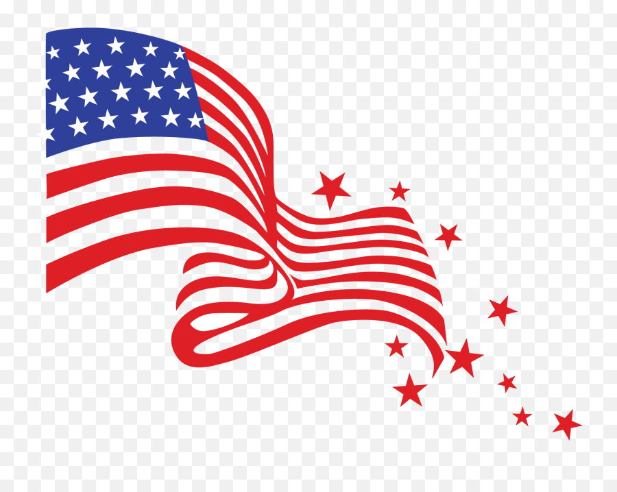 Free American Flags Clipart Clipartcow - Transparent Background American Flag Clipart Emoji,Confederate Flag Emoji