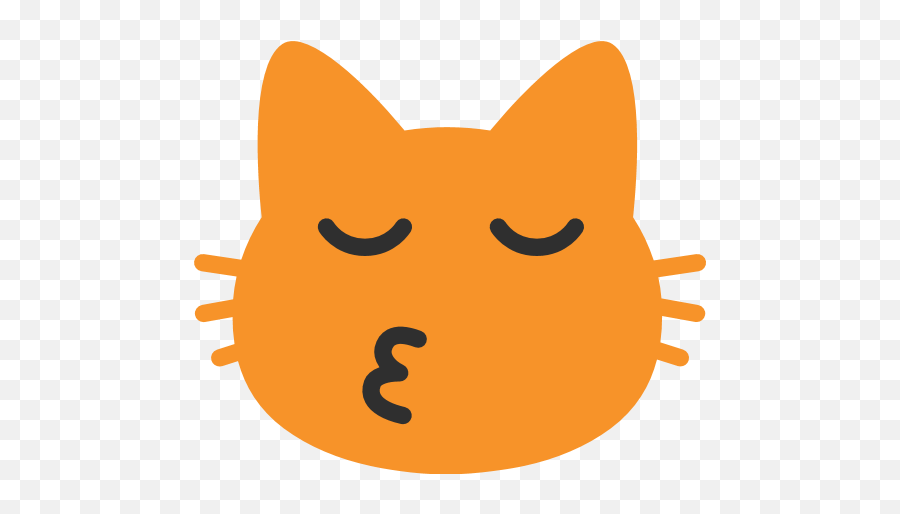 Kissing Cat Face With Closed Eyes Emoji For Facebook Email - Cat Kissing Emoji Android,Kitty Emoji