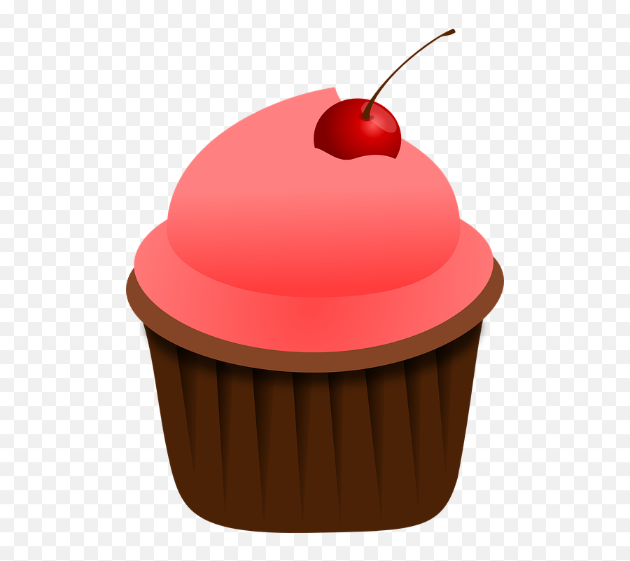 Cupcake Pink Food - Desenhos Doces Fundo Transparente Emoji,Cupcakes De Emojis